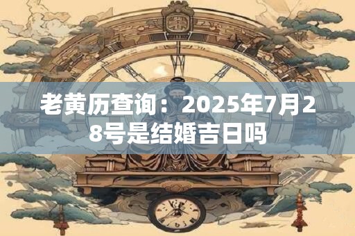 老黄历查询：2025年7月28号是结婚吉日吗