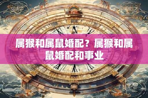 属猴和属鼠婚配？属猴和属鼠婚配和事业