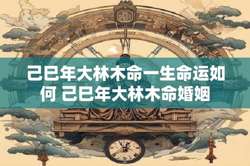 己巳年大林木命一生命运如何 己巳年大林木命婚姻