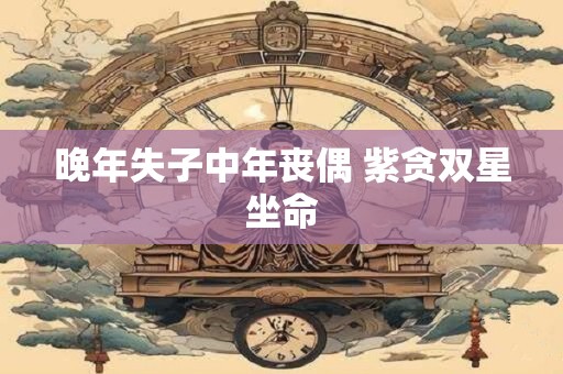 晚年失子中年丧偶 紫贪双星坐命
