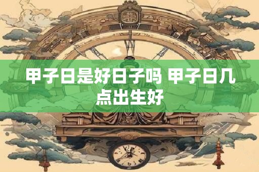 甲子日是好日子吗 甲子日几点出生好