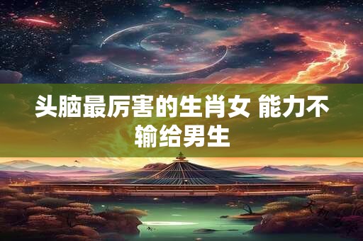 头脑最厉害的生肖女 能力不输给男生