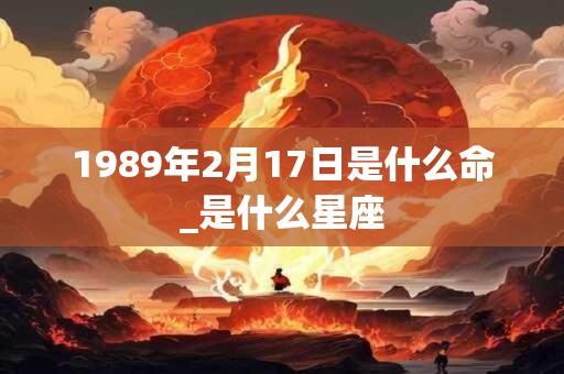 1989年2月17日是什么命_是什么星座