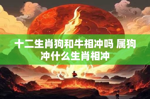 十二生肖狗和牛相冲吗 属狗冲什么生肖相冲