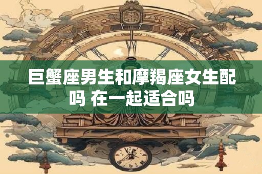 巨蟹座男生和摩羯座女生配吗 在一起适合吗