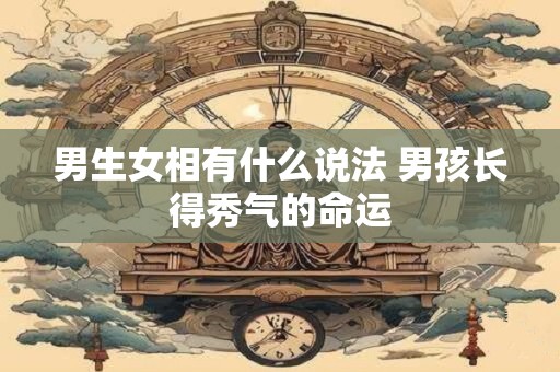 男生女相有什么说法 男孩长得秀气的命运