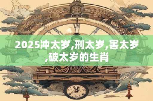 2025冲太岁,刑太岁,害太岁,破太岁的生肖