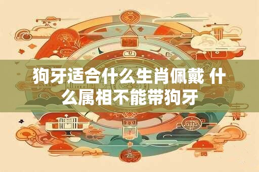狗牙适合什么生肖佩戴 什么属相不能带狗牙