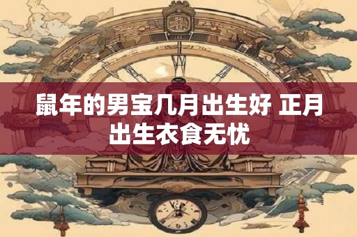 鼠年的男宝几月出生好 正月出生衣食无忧