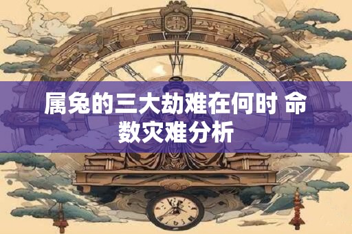 属兔的三大劫难在何时 命数灾难分析