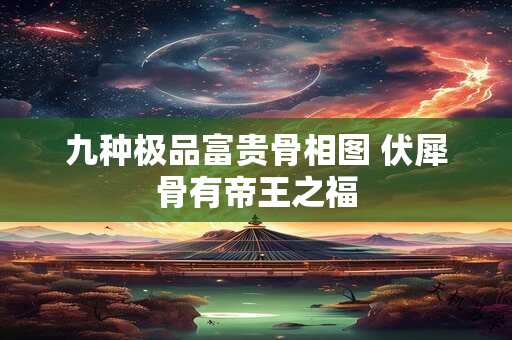 九种极品富贵骨相图 伏犀骨有帝王之福