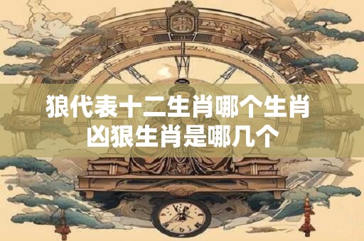狼代表十二生肖哪个生肖 凶狠生肖是哪几个