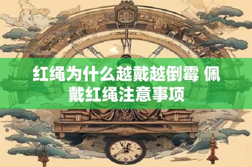 红绳为什么越戴越倒霉 佩戴红绳注意事项