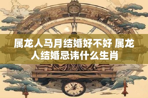属龙人马月结婚好不好 属龙人结婚忌讳什么生肖