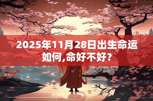 2025年11月28日出生命运如何,命好不好？