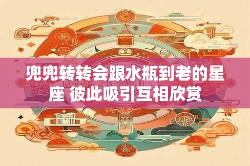 兜兜转转会跟水瓶到老的星座 彼此吸引互相欣赏