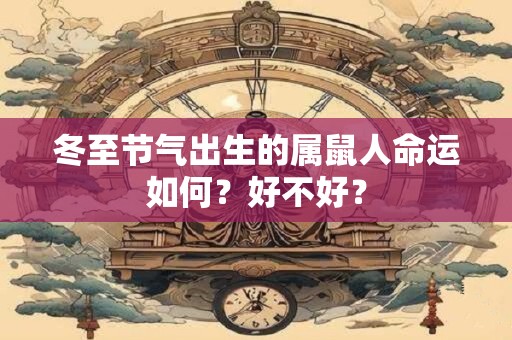 冬至节气出生的属鼠人命运如何？好不好？
