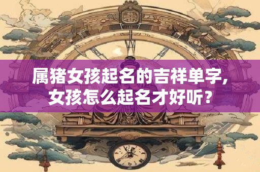 属猪女孩起名的吉祥单字,女孩怎么起名才好听？