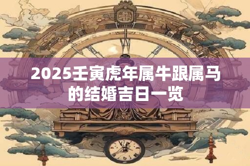 2025壬寅虎年属牛跟属马的结婚吉日一览
