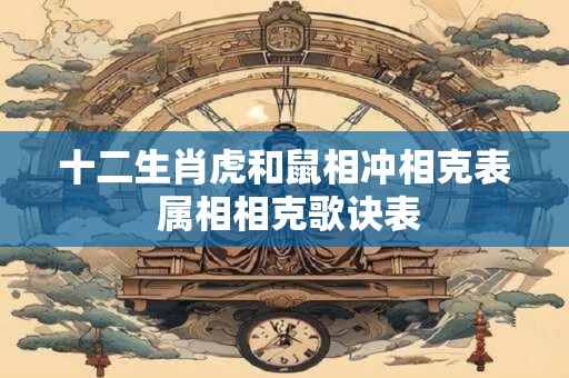 十二生肖虎和鼠相冲相克表 属相相克歌诀表