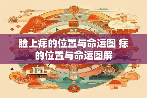 脸上痣的位置与命运图 痣的位置与命运图解