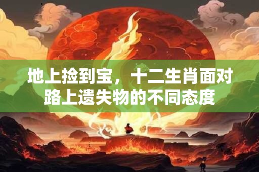 地上捡到宝，十二生肖面对路上遗失物的不同态度