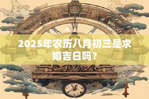2025年农历八月初三是求婚吉日吗？