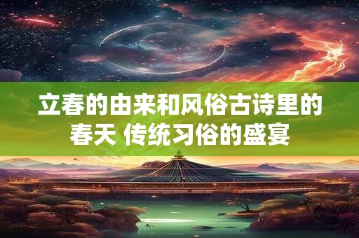 立春的由来和风俗古诗里的春天 传统习俗的盛宴