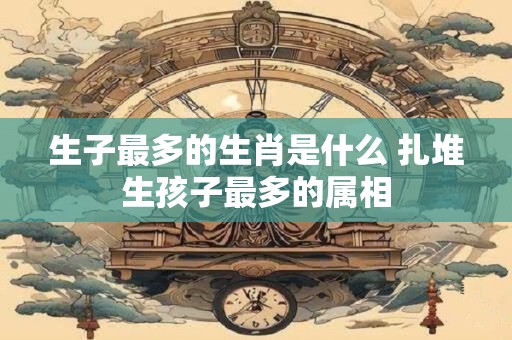 生子最多的生肖是什么 扎堆生孩子最多的属相