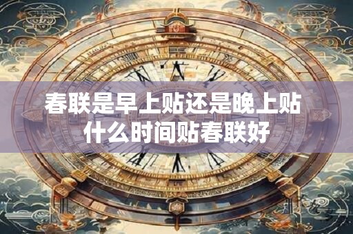 春联是早上贴还是晚上贴 什么时间贴春联好