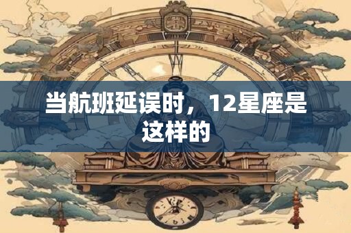 当航班延误时，12星座是这样的
