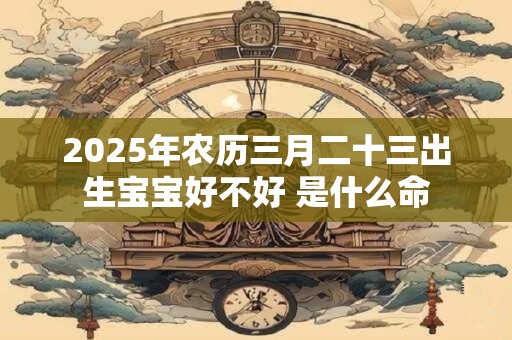 2025年农历三月二十三出生宝宝好不好 是什么命