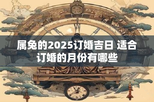 属兔的2025订婚吉日 适合订婚的月份有哪些
