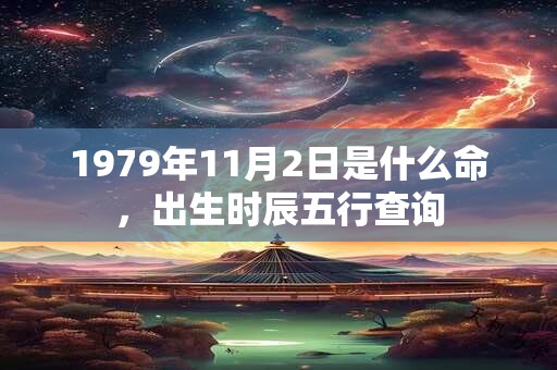 1979年11月2日是什么命，出生时辰五行查询