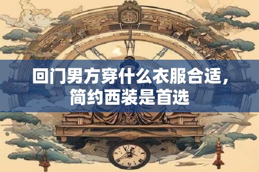 回门男方穿什么衣服合适，简约西装是首选