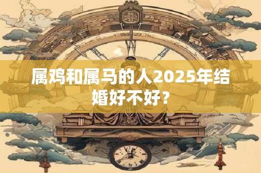 属鸡和属马的人2025年结婚好不好？