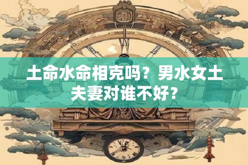土命水命相克吗？男水女土夫妻对谁不好？