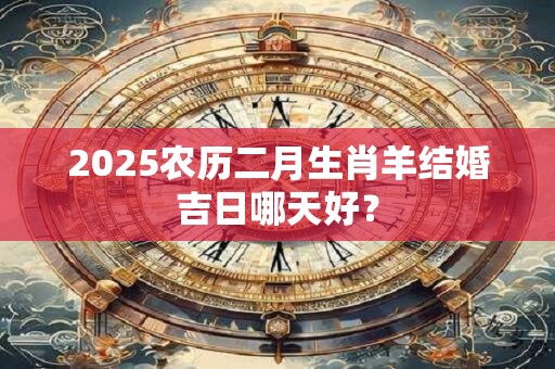 2025农历二月生肖羊结婚吉日哪天好？