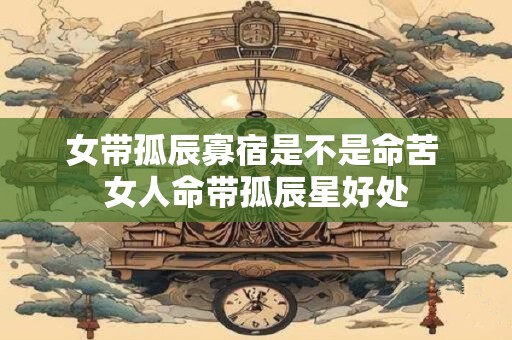 女带孤辰寡宿是不是命苦 女人命带孤辰星好处