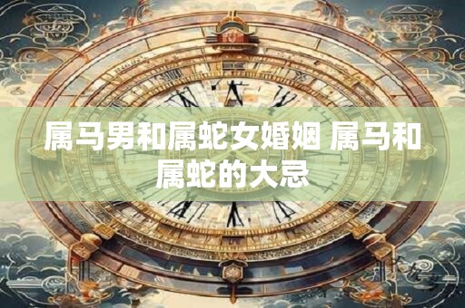 属马男和属蛇女婚姻 属马和属蛇的大忌