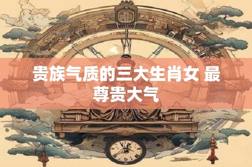 贵族气质的三大生肖女 最尊贵大气
