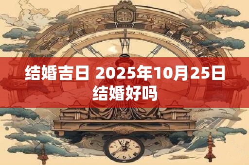 结婚吉日 2025年10月25日结婚好吗