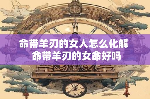 命带羊刃的女人怎么化解  命带羊刃的女命好吗