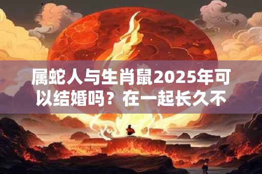 属蛇人与生肖鼠2025年可以结婚吗？在一起长久不