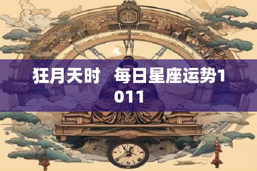 狂月天时   每日星座运势1011