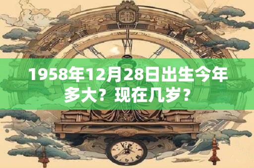 1958年12月28日出生今年多大？现在几岁？