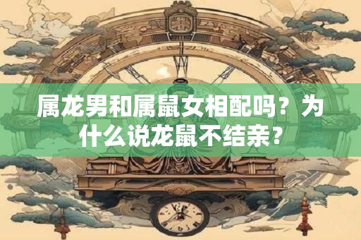 属龙男和属鼠女相配吗？为什么说龙鼠不结亲？