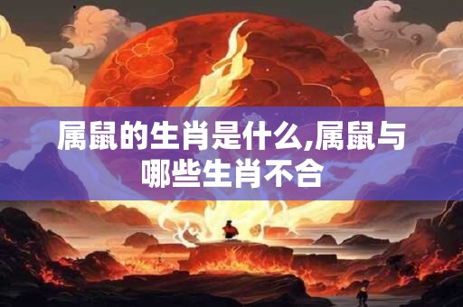 属鼠的生肖是什么,属鼠与哪些生肖不合