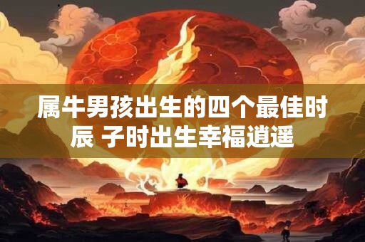属牛男孩出生的四个最佳时辰 子时出生幸福逍遥