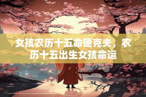 女孩农历十五命硬克夫，农历十五出生女孩命运